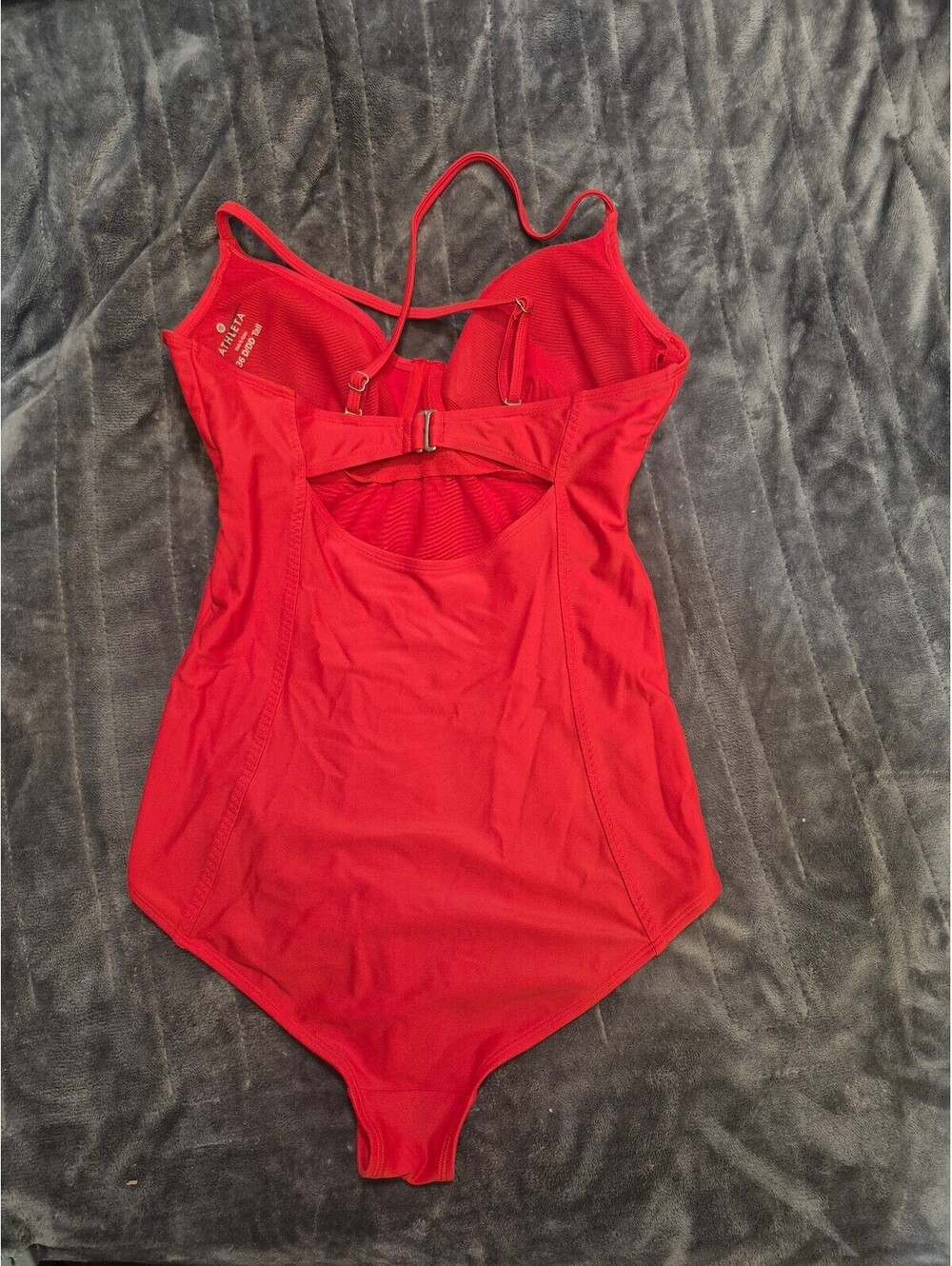 Athleta Red One-Piece Swimsuit – Size 36 D/DD Tall - Picture 2 of 4